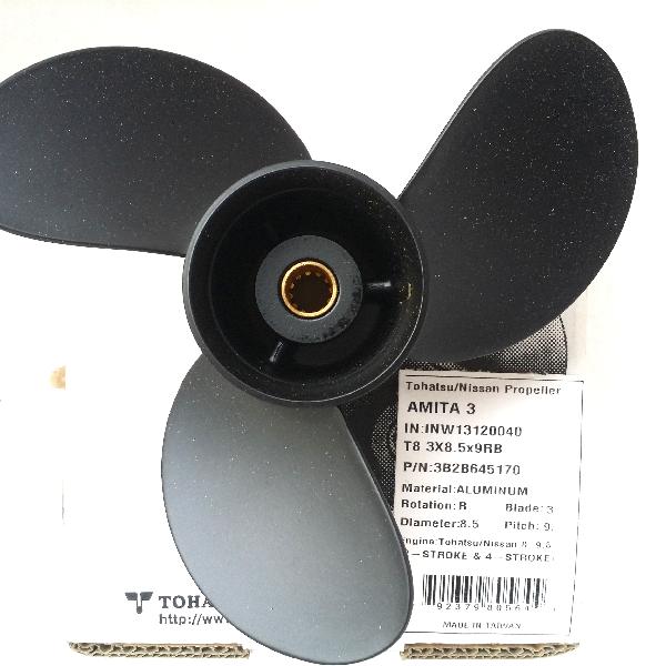 3B2B645170 Prop 8 & 9.8 Hp (8.5 Dia X 9.0 Pitch) Black