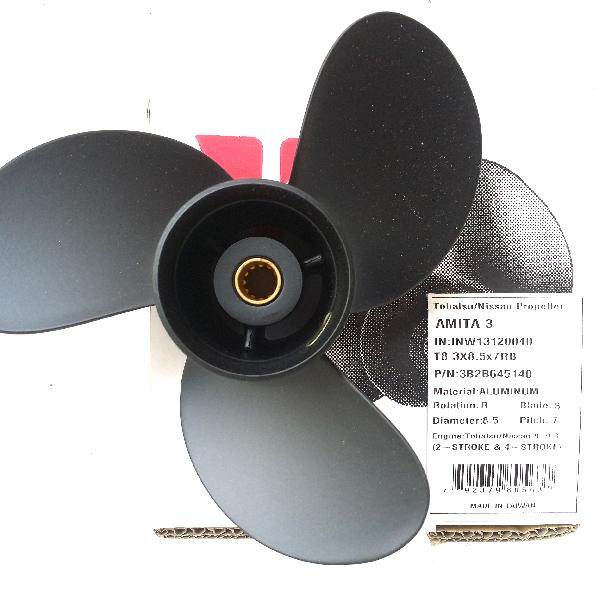 3B2B645140 Prop 8 & 9.8 Hp (8.9 Dia X 7 Pitch) Black